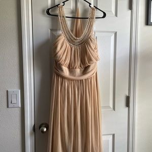 Beige Formal Dress